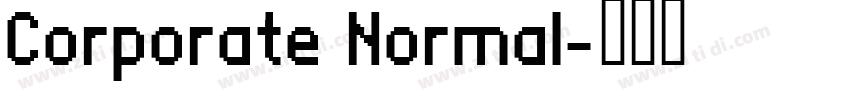 Corporate Normal字体转换